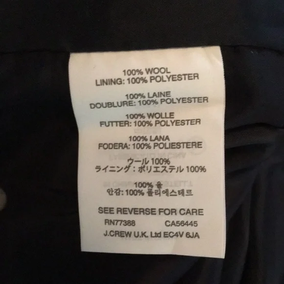 J Crew navy blue lightweight wool dress. - Picture 10 of 15